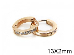 HY Stainless Steel 316L Huggie Hoop Earrings-HY05E1523HLF