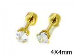 HY Stainless Steel 316L Small Crystal Stud-HY67E0169J5