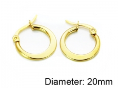 HY Stainless Steel 316L Snap Post Hoop Earrings-HY58E0224JS