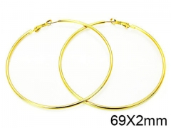 HY Stainless Steel 316L Snap Post Hoop Earrings-HY58E0884JA