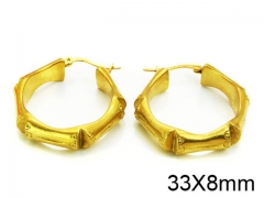 HY Stainless Steel 316L Hollow Hoop Earrings-HY21E0017HLF