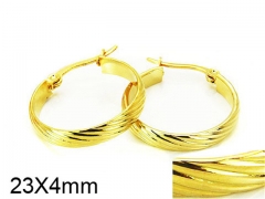 HY Stainless Steel 316L Snap Post Hoop Earrings-HY58E0819I5