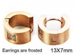 HY Stainless Steel 316L Huggie Hoop Earrings-HY05E1310HZL