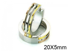 HY Stainless Steel 316L Huggie Hoop Earrings-HY05E1723HJD