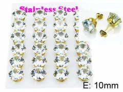 HY Stainless Steel 316L Small Crystal Stud-HY21E0075IJW