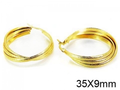 HY Stainless Steel 316L Snap Post Hoop Earrings-HY58E0982KLS