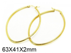 HY Stainless Steel 316L Snap Post Hoop Earrings-HY58E0779JG