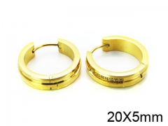 HY Stainless Steel 316L Huggie Hoop Earrings-HY05E1462HOX