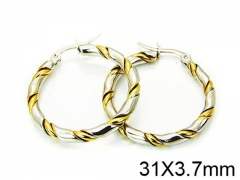 HY Stainless Steel 316L Snap Post Hoop Earrings-HY58E0864LZ