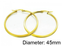 HY Stainless Steel 316L Snap Post Hoop Earrings-HY58E0641IL