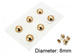 HY Stainless Steel 316L Ball Earrings-HY70E0506MZ