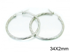 HY Stainless Steel 316L Snap Post Hoop Earrings-HY58E1194IR