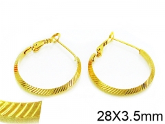 HY Stainless Steel 316L Snap Post Hoop Earrings-HY58E1020IL