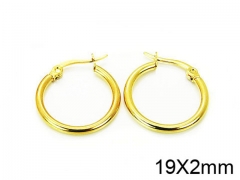 HY Stainless Steel 316L Snap Post Hoop Earrings-HY58E0872IA