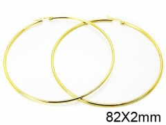 HY Stainless Steel 316L Snap Post Hoop Earrings-HY21E0071IO