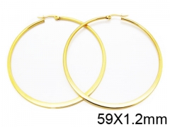 HY Stainless Steel 316L Snap Post Hoop Earrings-HY58E0013J5