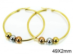 HY Stainless Steel 316L Ball Earrings-HY58E1190KL