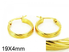 HY Stainless Steel 316L Snap Post Hoop Earrings-HY58E0818IF