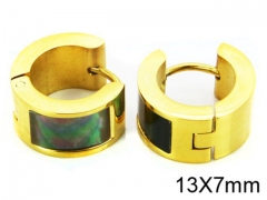 HY Stainless Steel 316L Huggie Hoop Earrings-HY05E1315HIZ