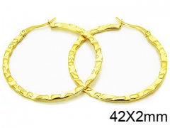 HY Stainless Steel 316L Snap Post Hoop Earrings-HY58E0508JA