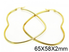 HY Stainless Steel 316L Snap Post Hoop Earrings-HY58E0781JE