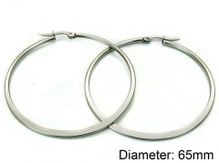 HY Stainless Steel 316L Snap Post Hoop Earrings-HY58E0471IZ