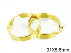 HY Stainless Steel 316L Snap Post Hoop Earrings-HY58E1220LQ