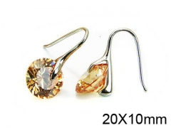 HY Stainless Steel 316L Drops Earrings-HY30E1474HIV