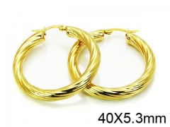 HY Stainless Steel 316L Hollow Hoop Earrings-HY58E0650NS