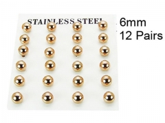 HY Stainless Steel 316L Ball Earrings-HY70E0561HME