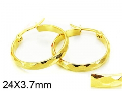 HY Stainless Steel 316L Snap Post Hoop Earrings-HY58E0831IL