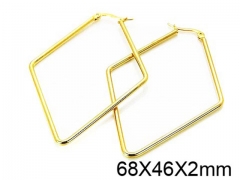 HY Stainless Steel 316L Snap Post Hoop Earrings-HY58E0906IL