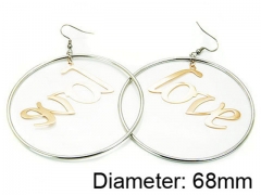 HY Stainless Steel 316L Drops Earrings-HY64E0133HJG