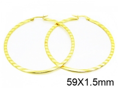 HY Stainless Steel 316L Snap Post Hoop Earrings-HY64E0255LA