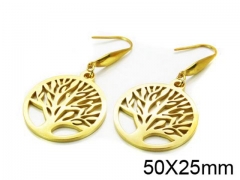 HY Stainless Steel 316L Drops Earrings-HY91E0517HDD