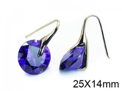 HY Stainless Steel 316L Drops Earrings-HY30E1460HKB