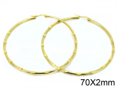 HY Stainless Steel 316L Snap Post Hoop Earrings-HY58E1177JC