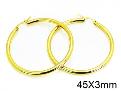 HY Stainless Steel 316L Snap Post Hoop Earrings-HY58E1050JZ