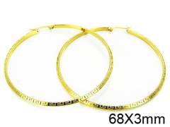 HY Stainless Steel 316L Snap Post Hoop Earrings-HY58E0657JQ