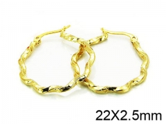 HY Stainless Steel 316L Hollow Hoop Earrings-HY58E0734JL