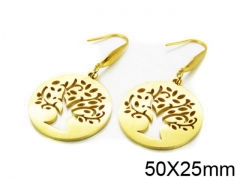 HY Stainless Steel 316L Drops Earrings-HY91E0515HRR