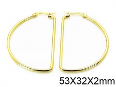 HY Stainless Steel 316L Snap Post Hoop Earrings-HY58E0897IL