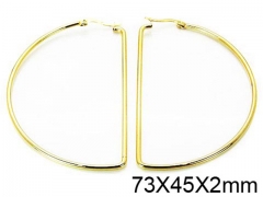 HY Stainless Steel 316L Snap Post Hoop Earrings-HY58E0894IL