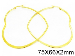 HY Stainless Steel 316L Snap Post Hoop Earrings-HY58E1044JS