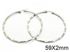 HY Stainless Steel 316L Snap Post Hoop Earrings-HY58E0778IL