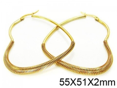 HY Stainless Steel 316L Hollow Hoop Earrings-HY58E0684KW