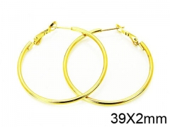 HY Stainless Steel 316L Snap Post Hoop Earrings-HY58E0881I5