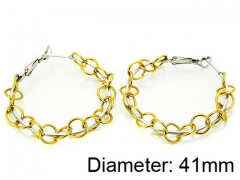 HY Stainless Steel 316L Snap Post Hoop Earrings-HY64E0190OD