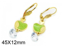 HY Stainless Steel 316L Drops Earrings-HY64E0301LW