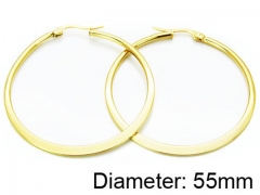 HY Stainless Steel 316L Snap Post Hoop Earrings-HY58E0222